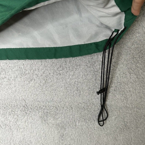 Mizuno Track Jacket Mens XL Green Running 1/4 Zip Lined Pockets Vented Back - Picture 5 of 16